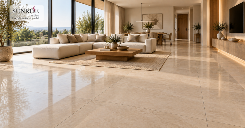 6x4 tiles design ideas for a neutral minimalist living room